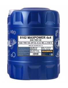 MANNOL MAXPOWER 4X4 75W140 API GL5 - OLEJ PRZEKŁADNIOWY SYNTETYCZNY 20L (75W-140)